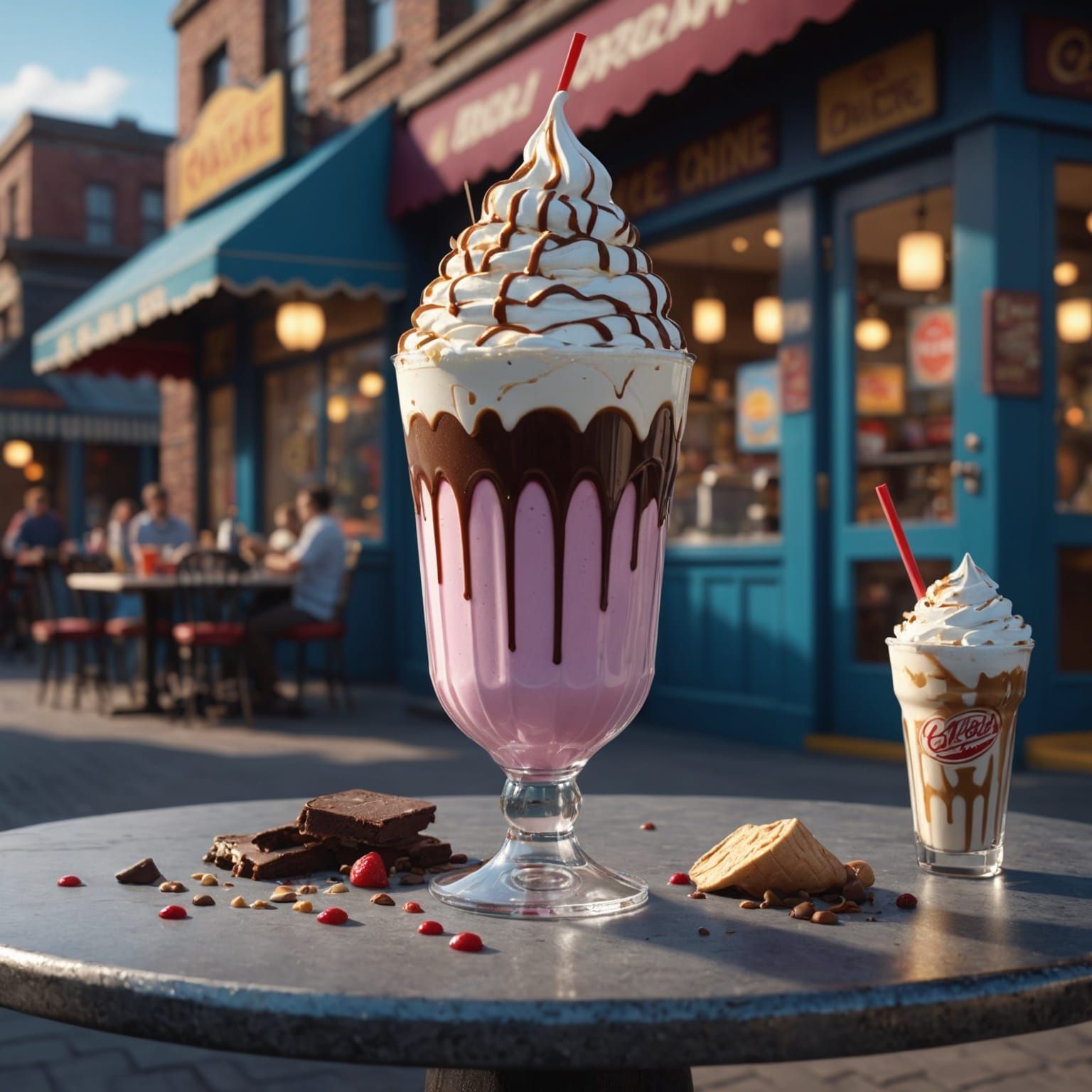 Milkshake and Sundae: Detailed Fantasy Concept Art