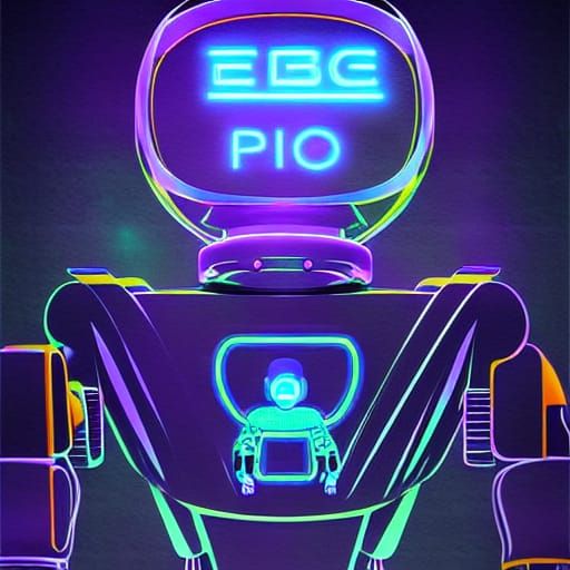 Robots Dream of Electric Sheep in Sci-Fi Neon
