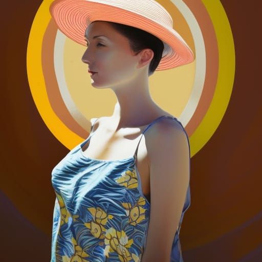 AI Interpretation: Woman in Summer