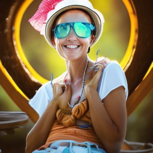 Woman in Summer AI Generated Image