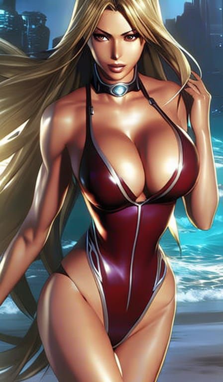 Bikini Model in Artgerm Style