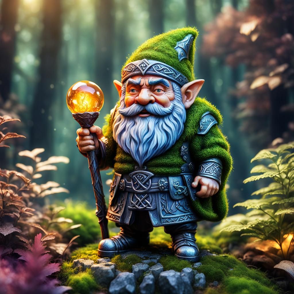 High Gothic Crystal Dwarf in Celtic Forest