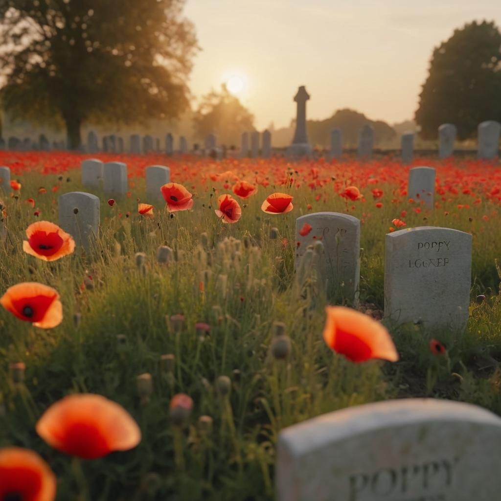 Poppy Field Sunset: A Remembrance Day Tribute