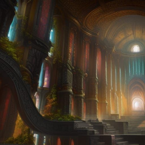 Stairs to Heaven: Detailed Matte Painting