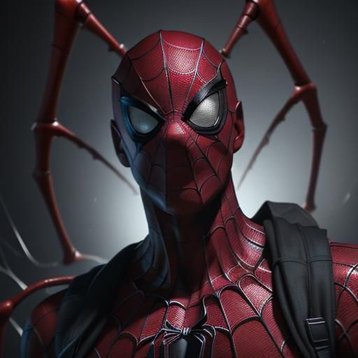 Hyperrealistic Spider-Carnage Portrait in Cinematic Lighting