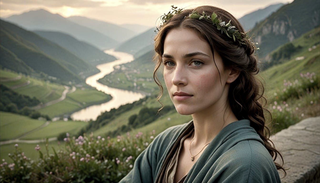 Elegant Renaissance Portrait of a Serene Woman