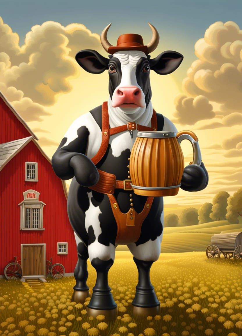 Friday Flop - when you ask for a cow wearing modest lederhosen