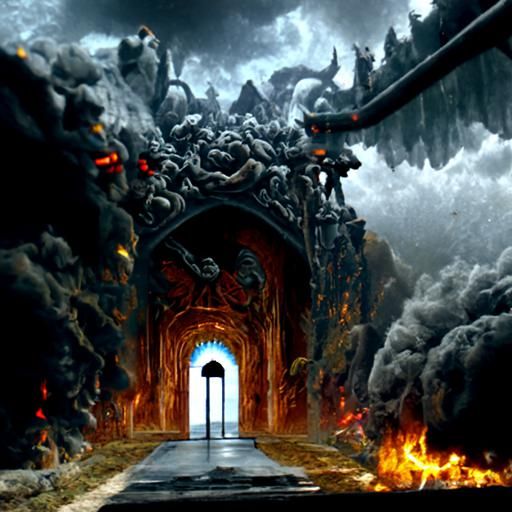 Epic Entrance to Hell: Digital Matte Painting
