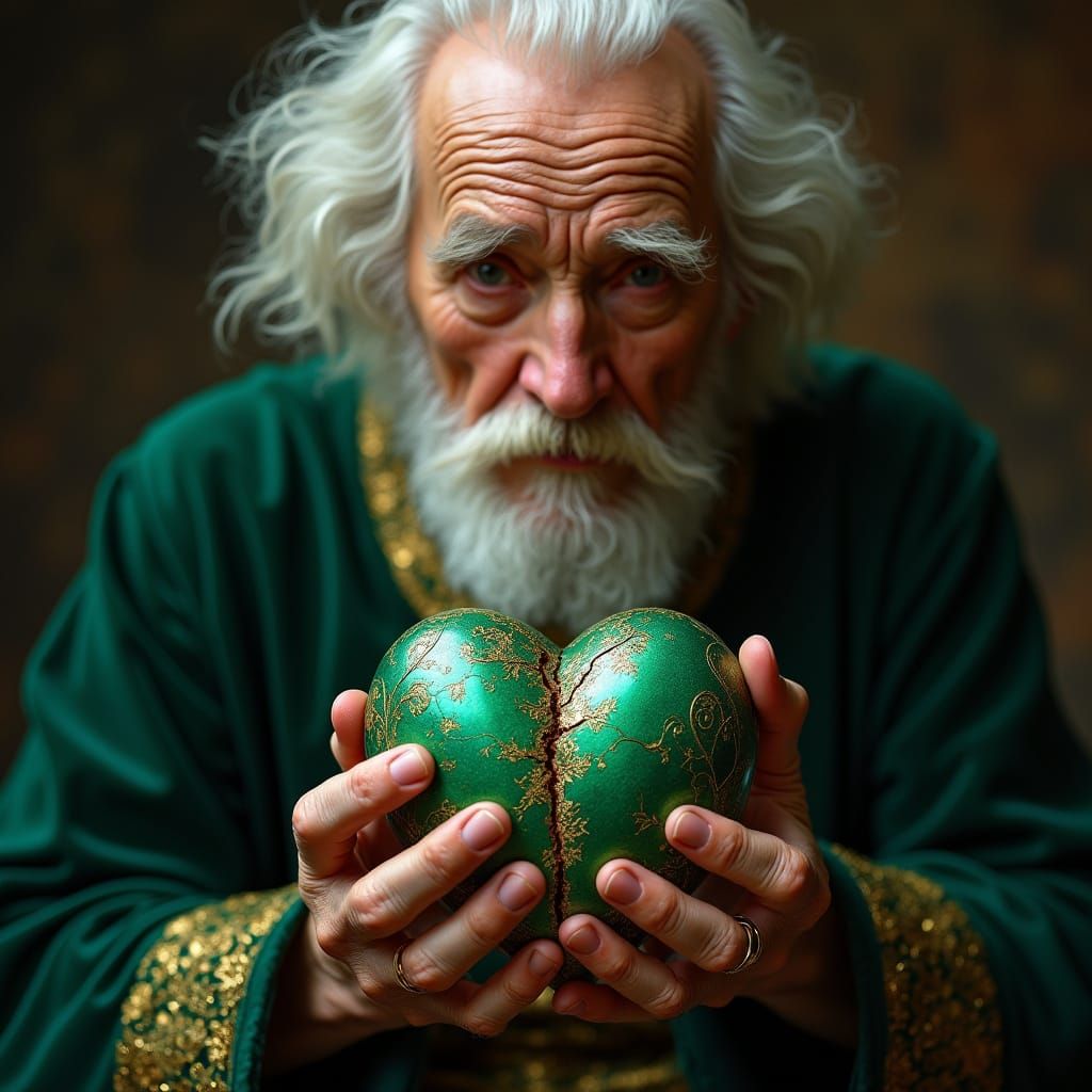 Grateful Manservant of Archangel Raphael Tenderly Repairs a ...