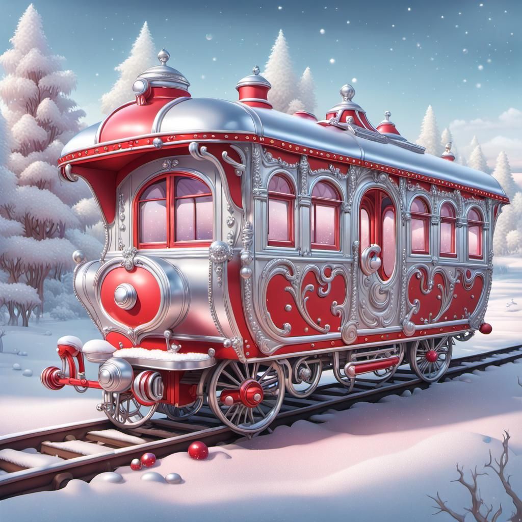 Winter train carriage