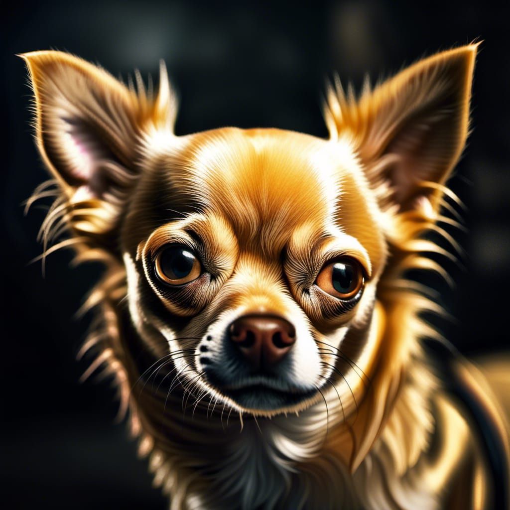 Golden Chihuahua Portrait in Ultra HD