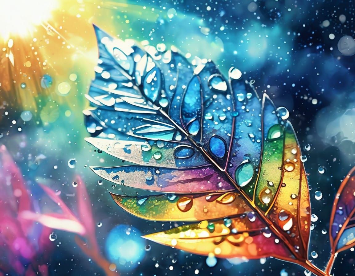 Radiant Petal in Cosmic Light