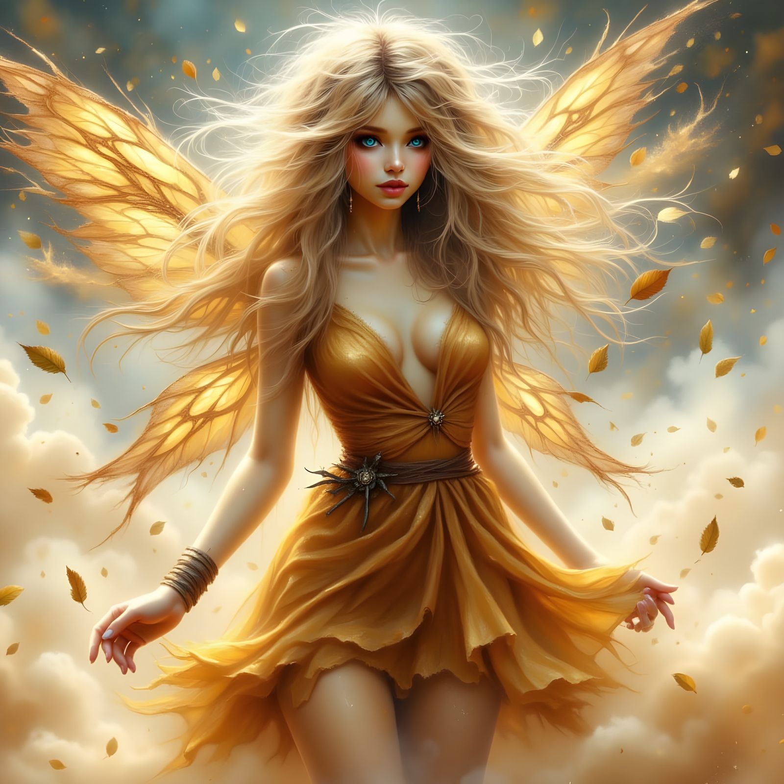 Faerie Casting Wind Spell in Tempest