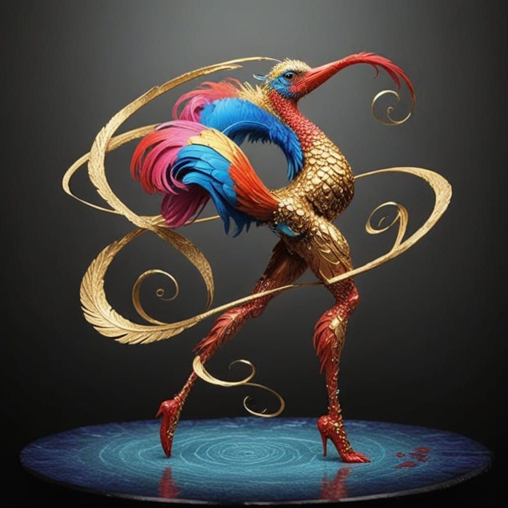 Delicate Feather Form in Mid-Air