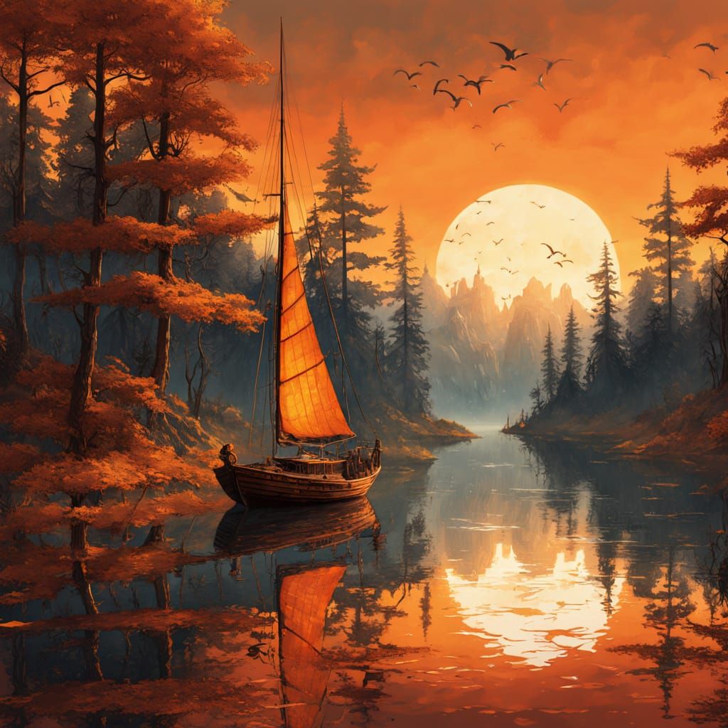 SAILING AT SUNRISE