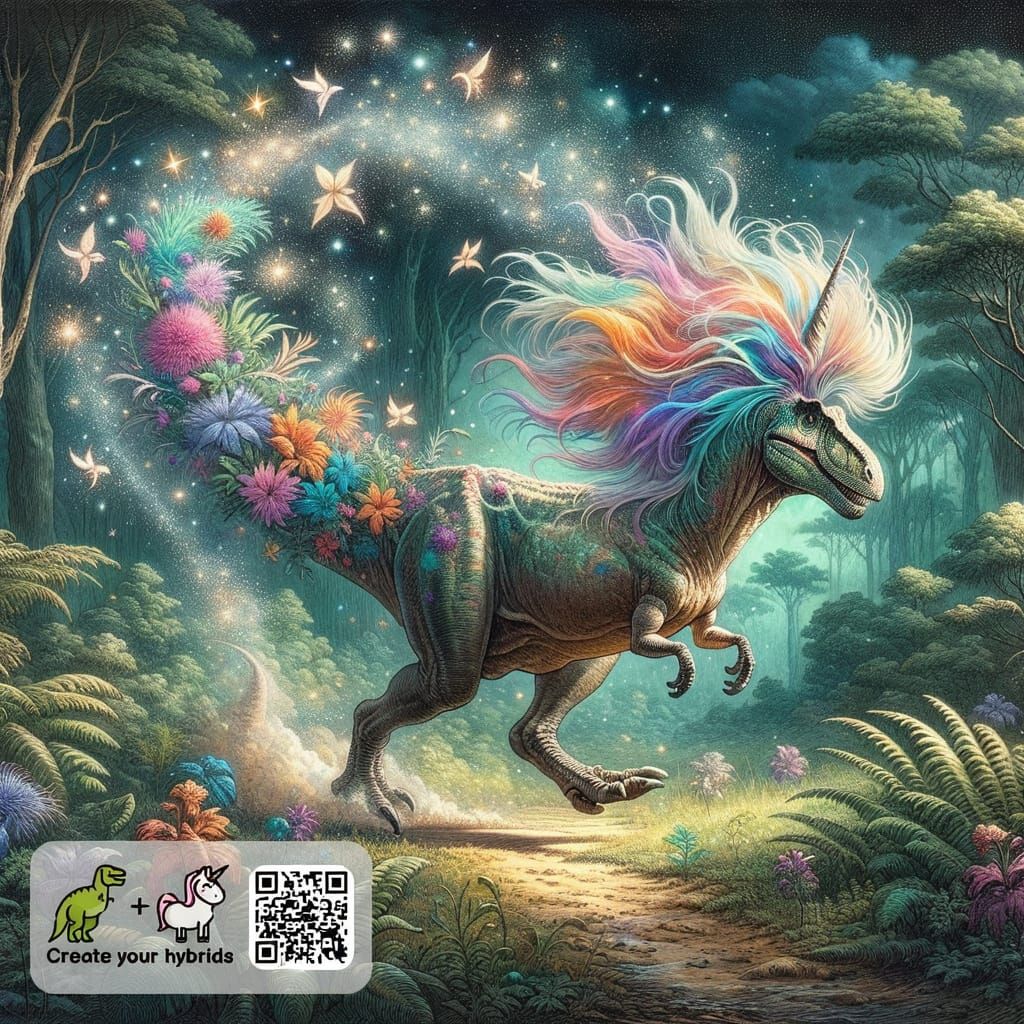 Unisaurus Rex: A Unicorn Tyrannosaurus Rex Hybrid