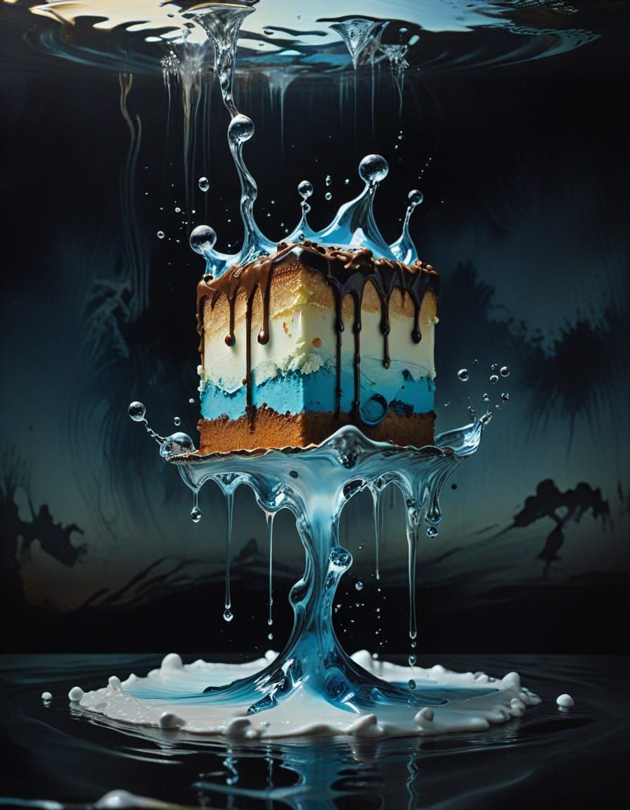 Water Cake in Darkened Room, a Surrealist Masterpiece