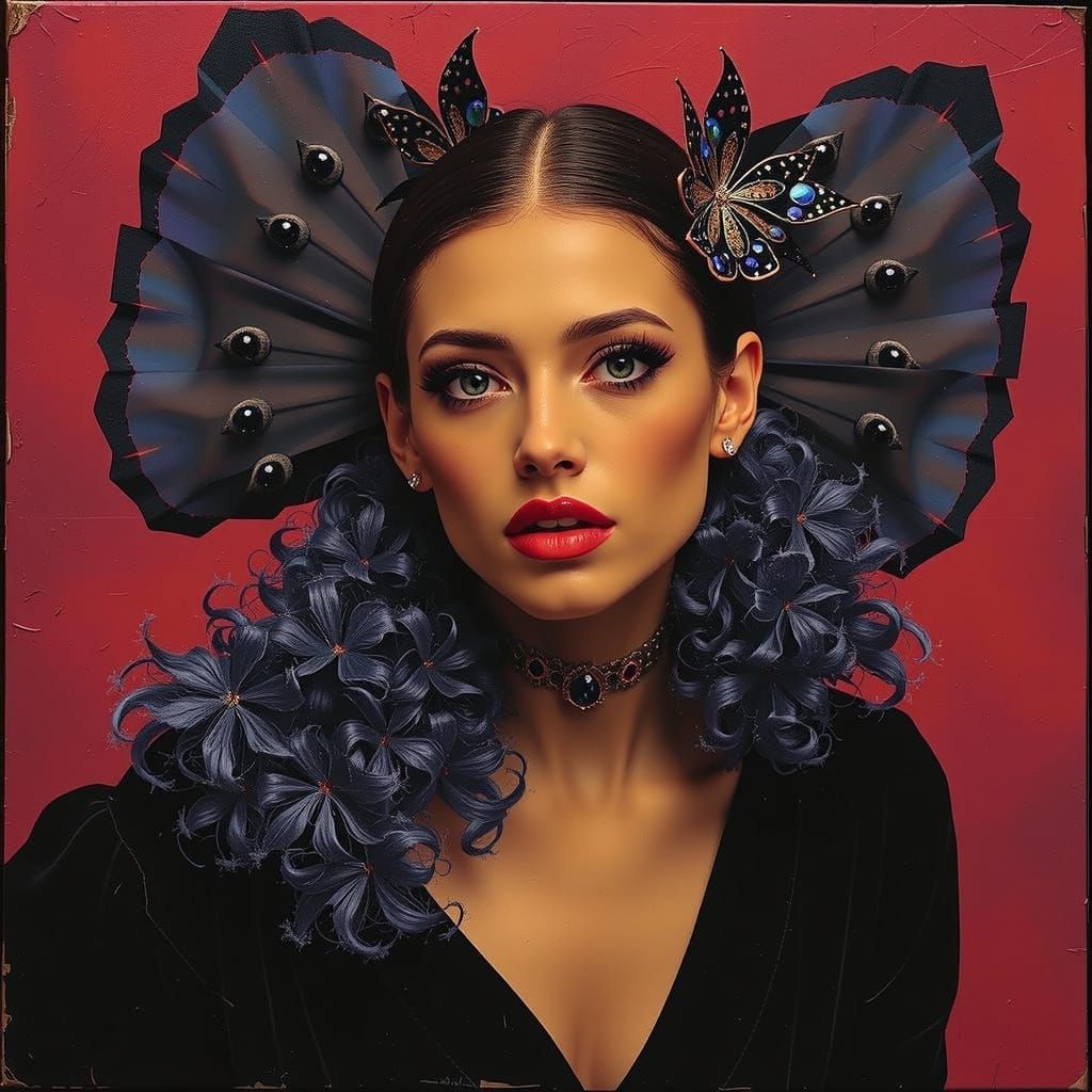 Vibrant Geometric Patterns in Photorealistic Style