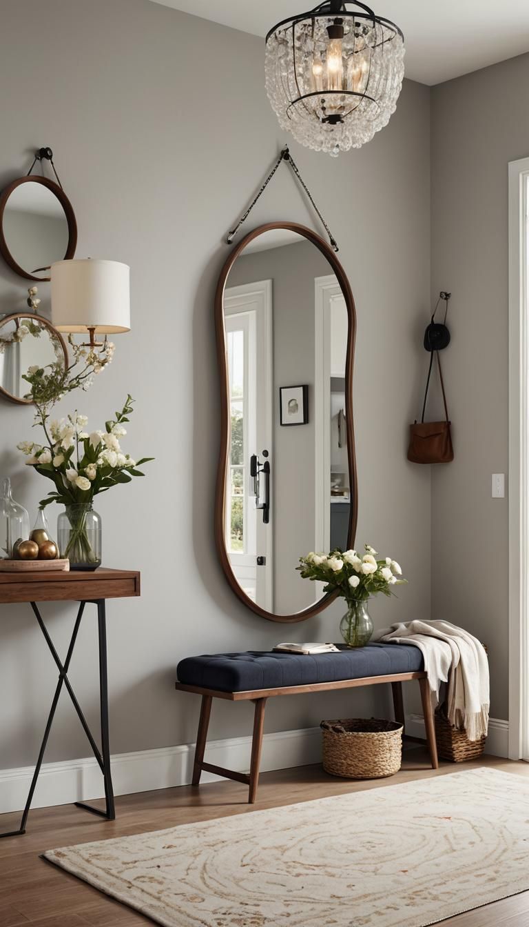 Beautiful Entryway with Console Table, Fantasy Concept Art