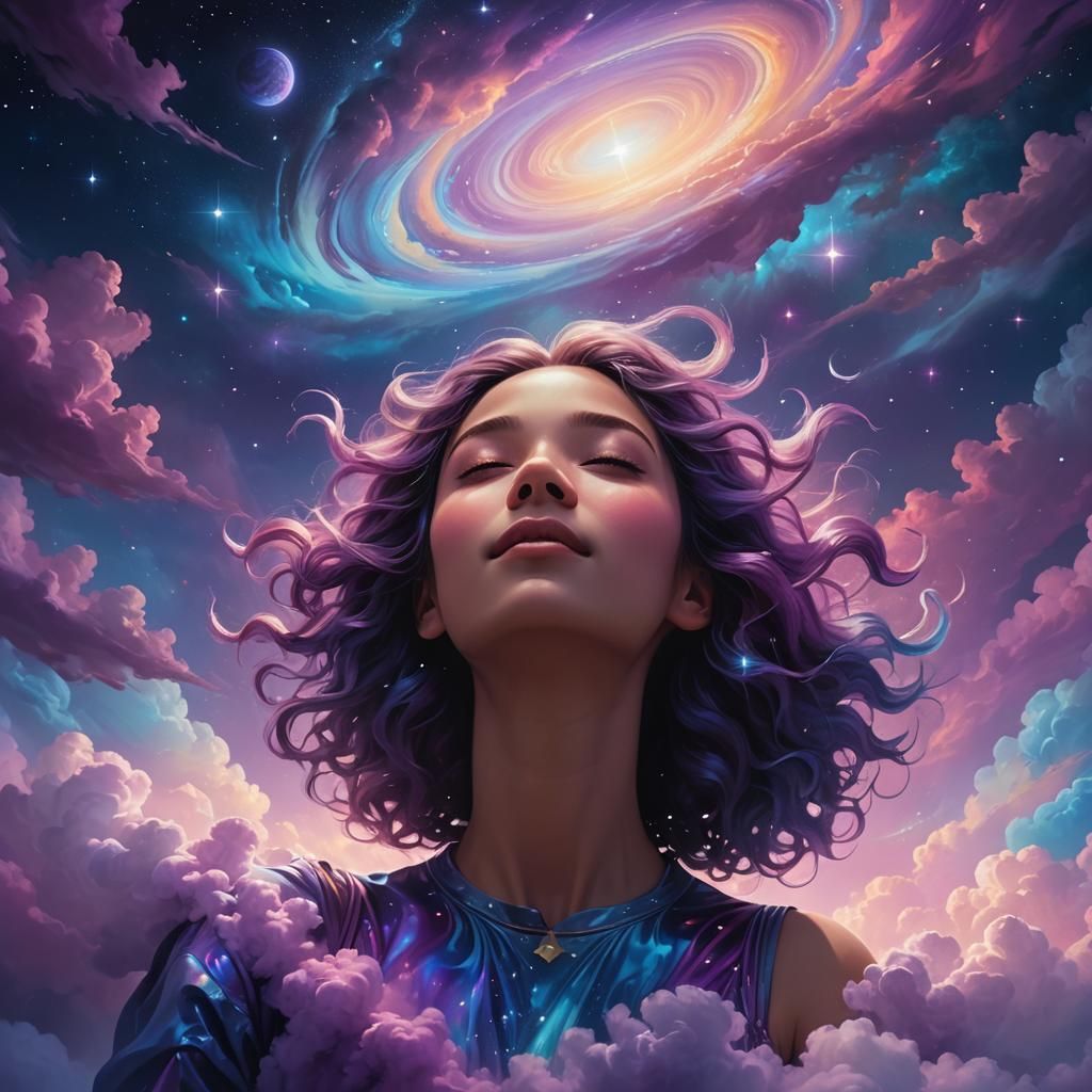 just floating in space, dreaming