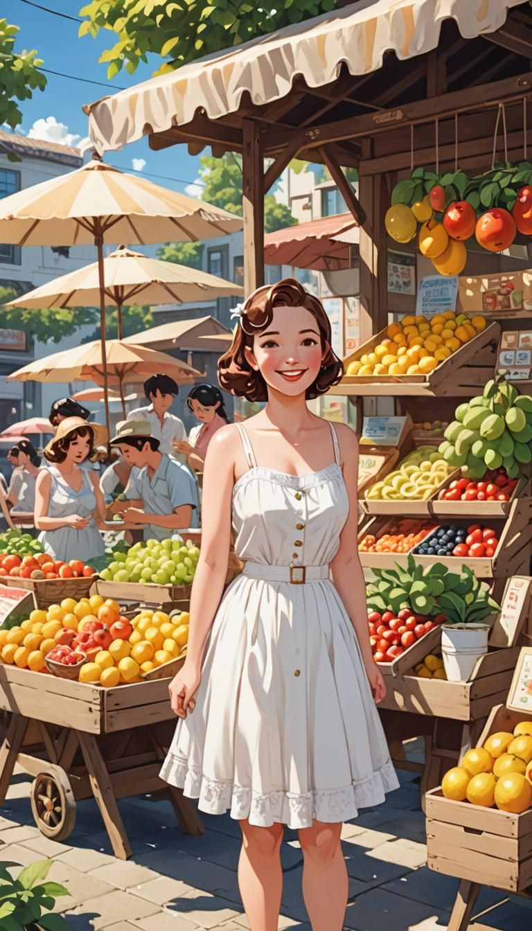 At the farmers market