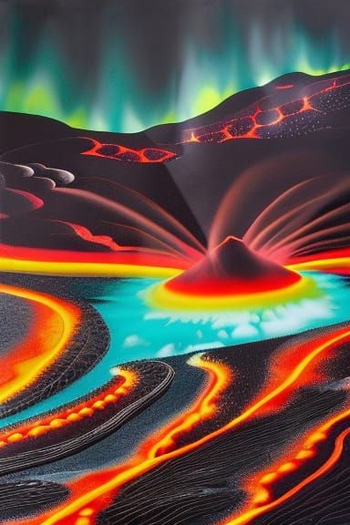 Glowing Volcano