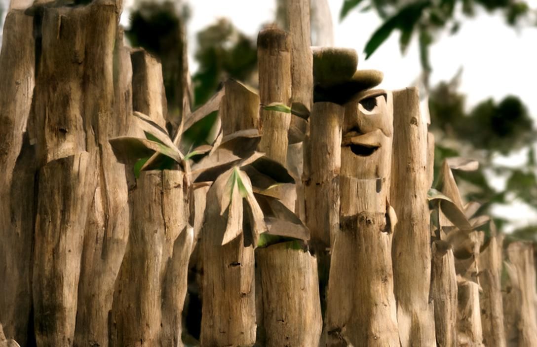 AI Generated Exotic Evergreen Forest