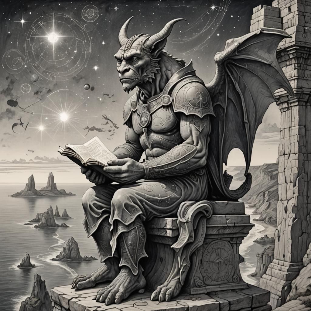 Gregarious Gargoyle Astrologer's Seaside Star Chart