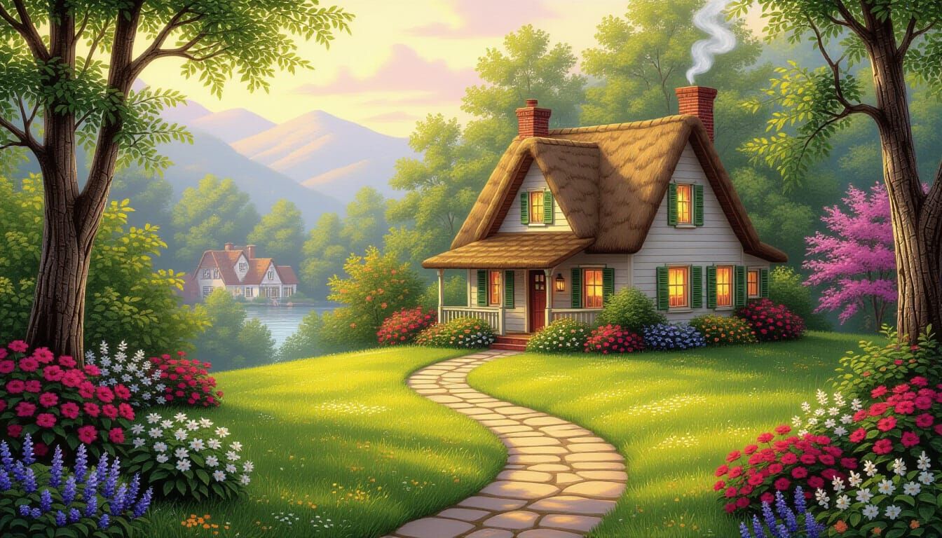 Cozy Cottage in Valley Landscape