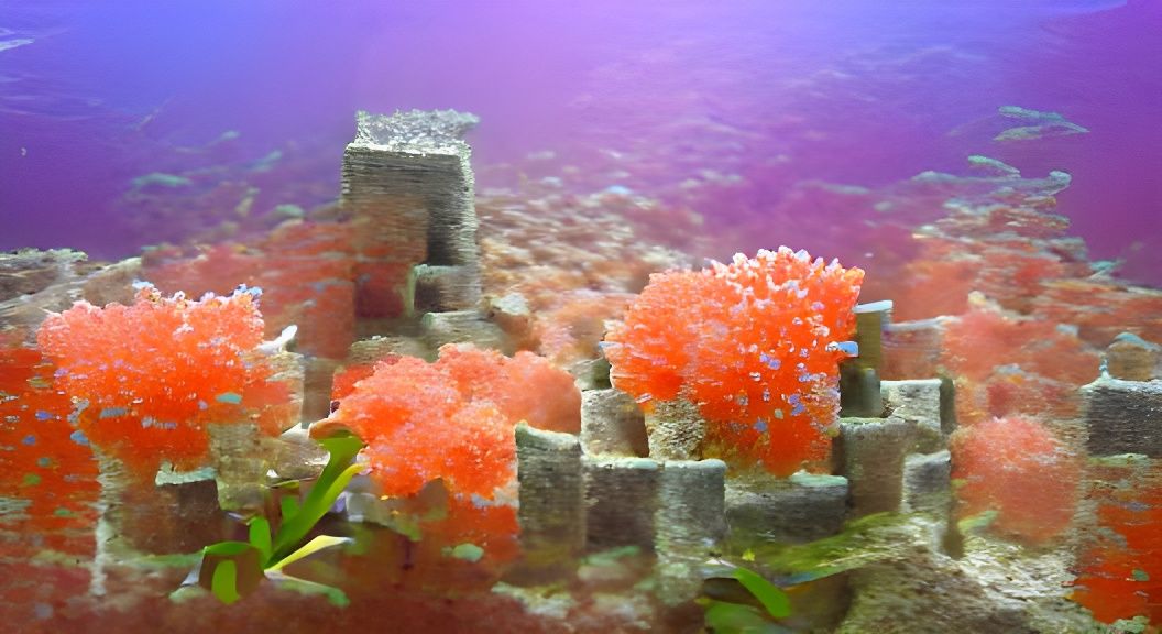 Coralpunk Fortress on the Sea