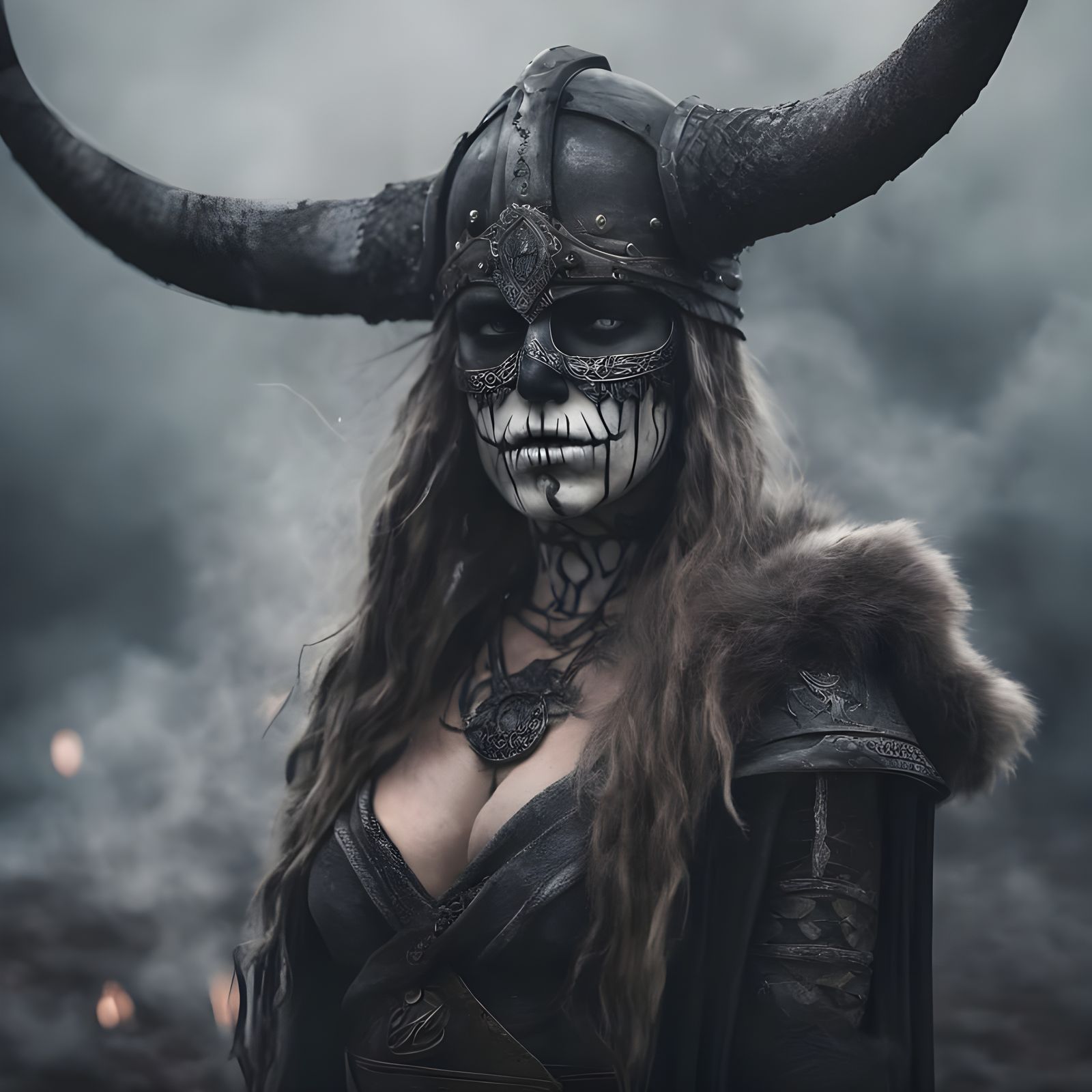 Horrific Ghost Joker and Venom Fusion