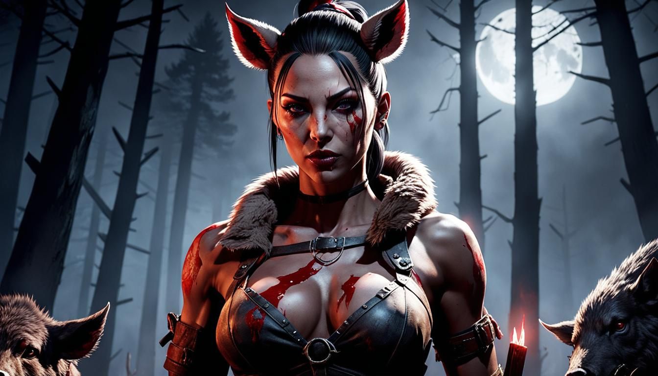 The Huntress in Mother's Dwelling (Dead by Daylight)