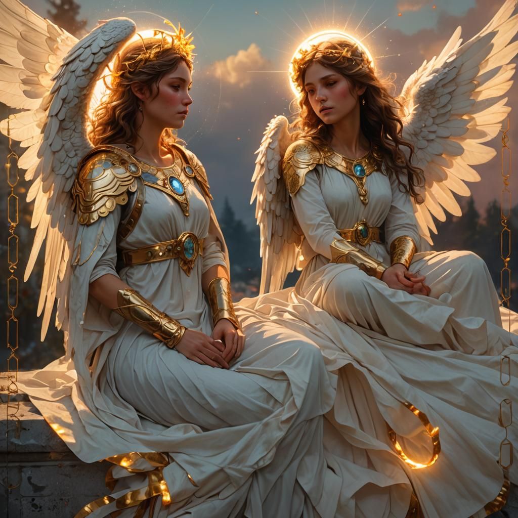 Angelic Portrait in Hyper-Realistic Detail