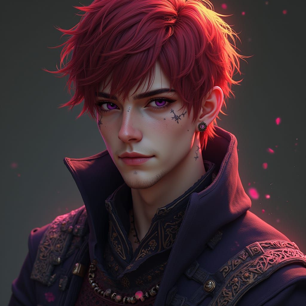 Mystical Warrior in Dark Fantasy Art