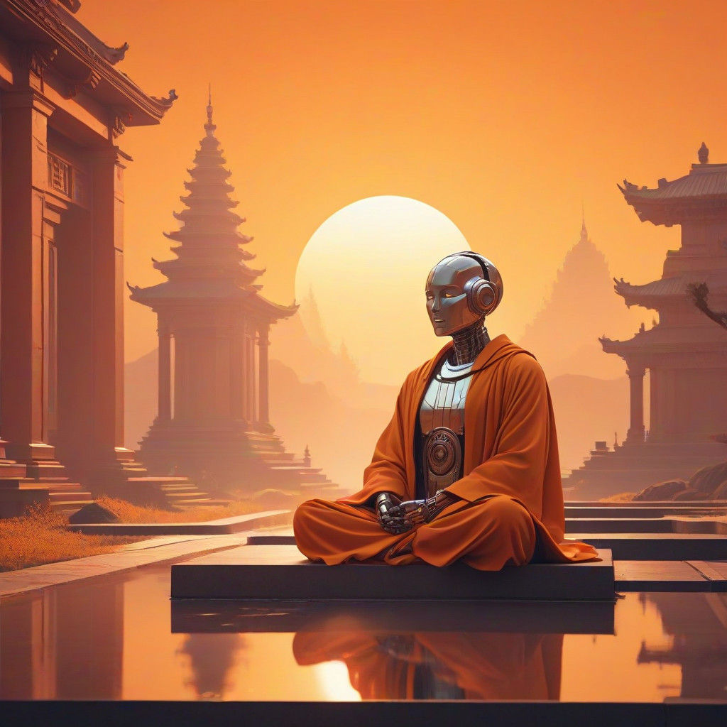 Bauhaus-Inspired Robot Meditates in Harmony