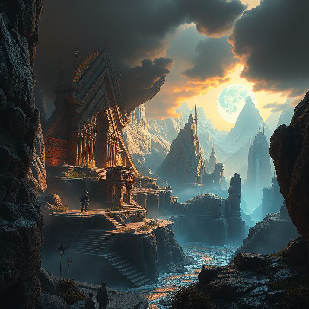 Fantasy Landscape Art in Trending Digital Style