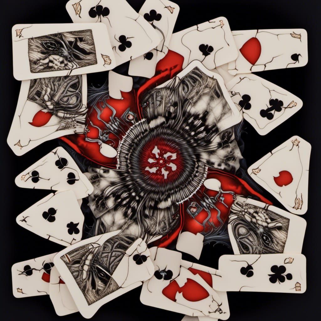 Exploding Playing Card with Hellish Furnace