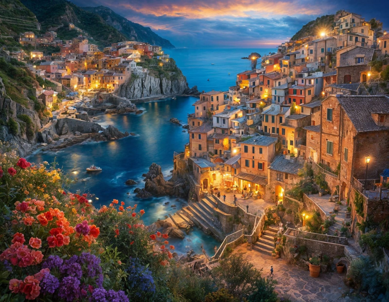Manarola at night