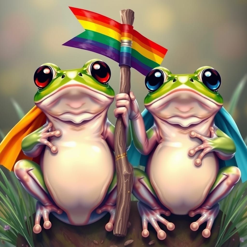 I pledge alligence, to the gay frogs....