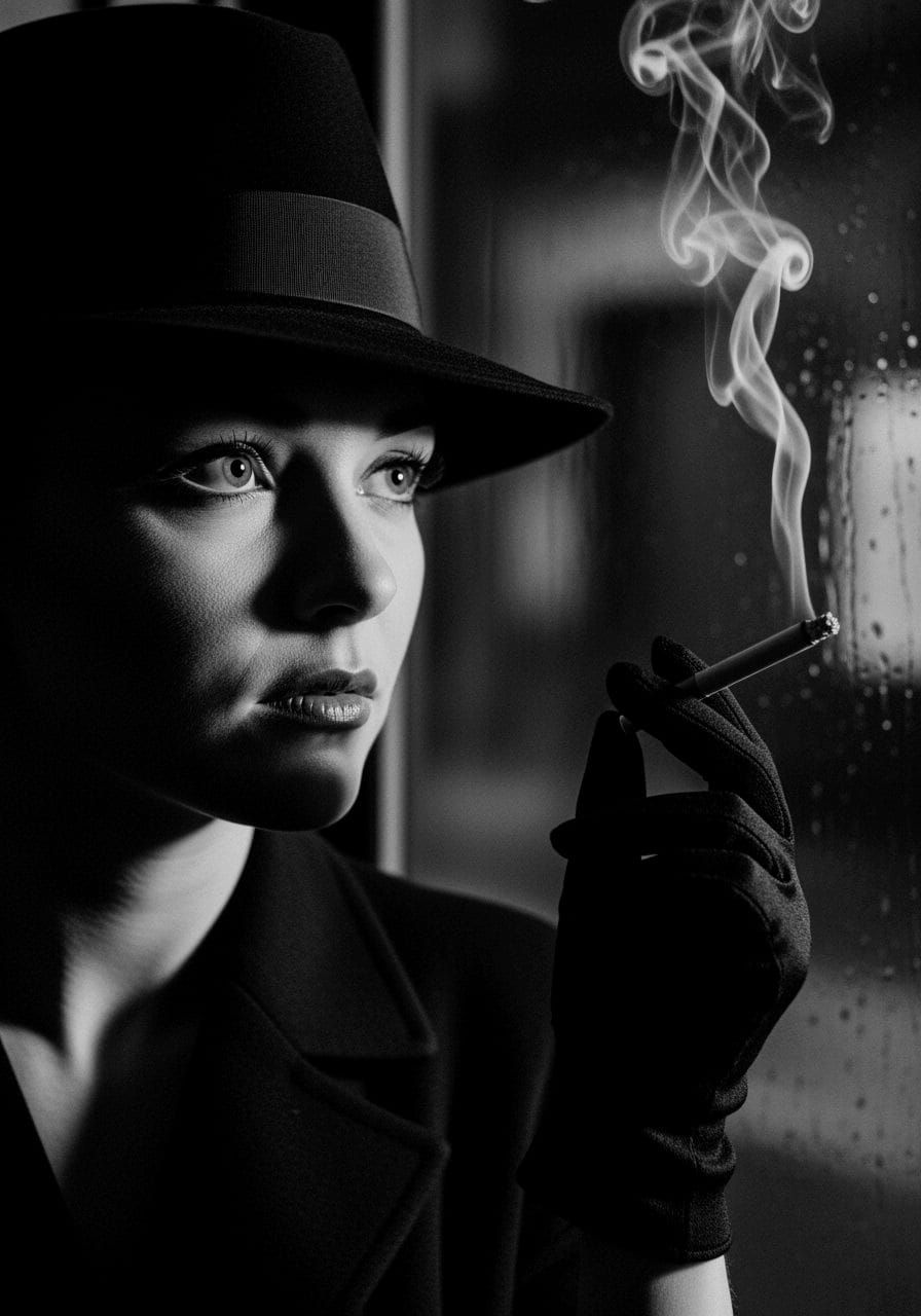 Monochrome Noir Portrait