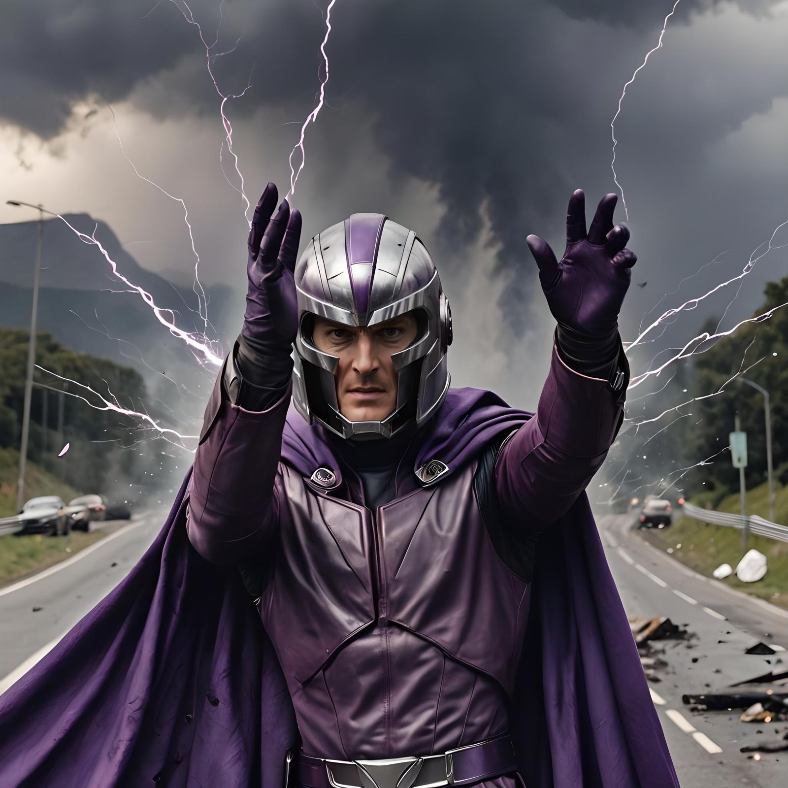 Magneto Close-Up: Powerful Levitation Scene