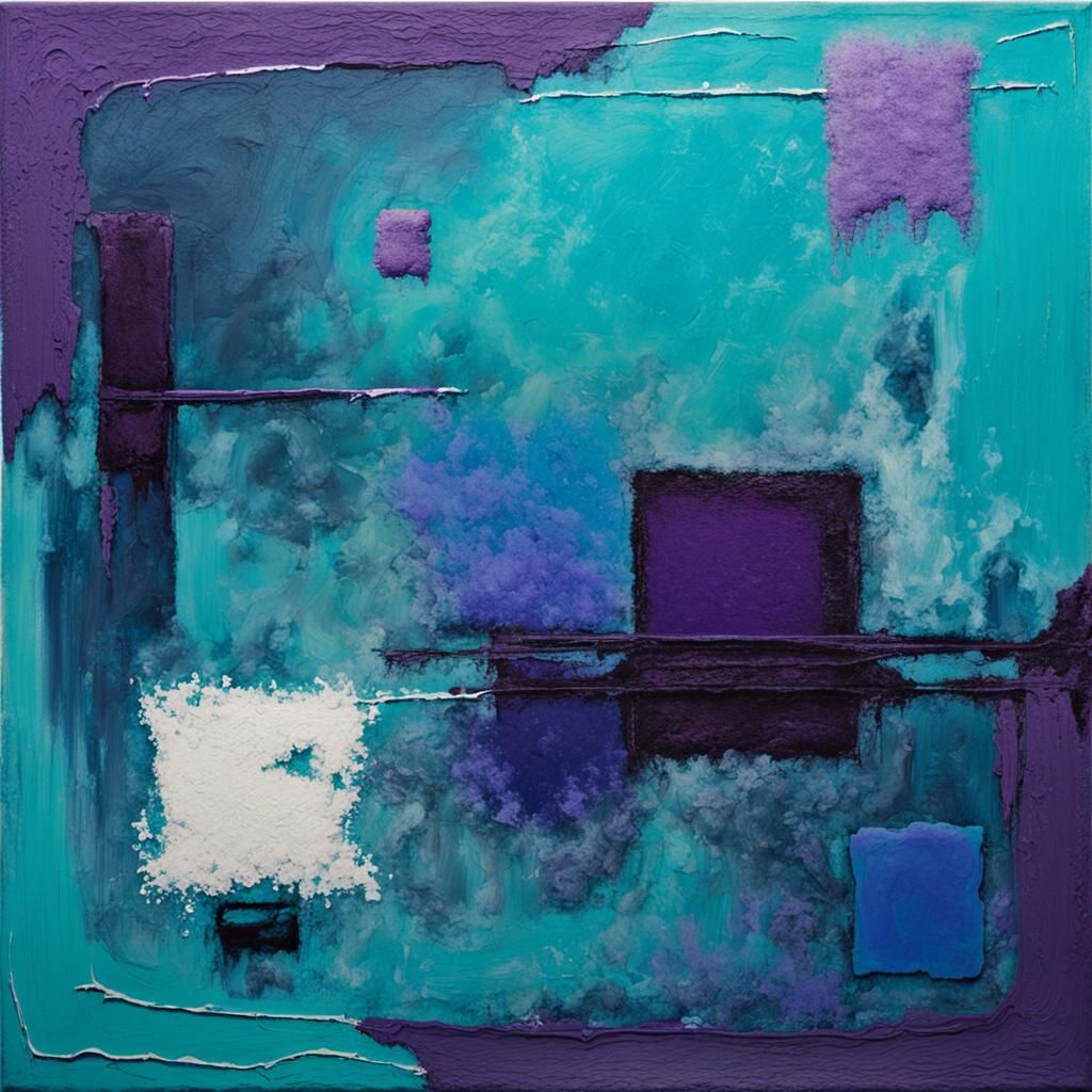 Abstract Space Journey in Expressionist Style