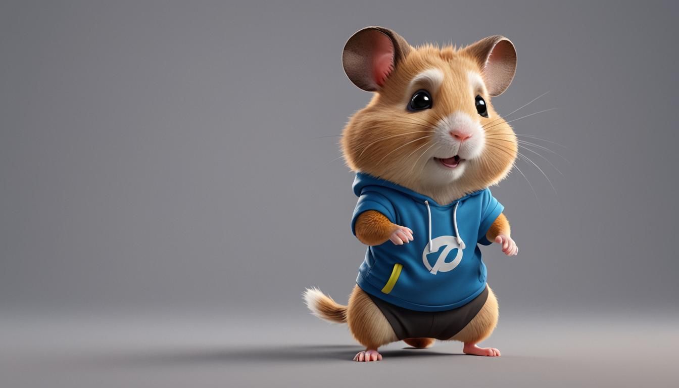 Hamster Fitness Portrait in Disney Pixar Style