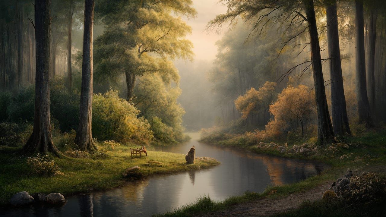 Ethereal Cat Portrait in Hyperdetailed Fantasy Style