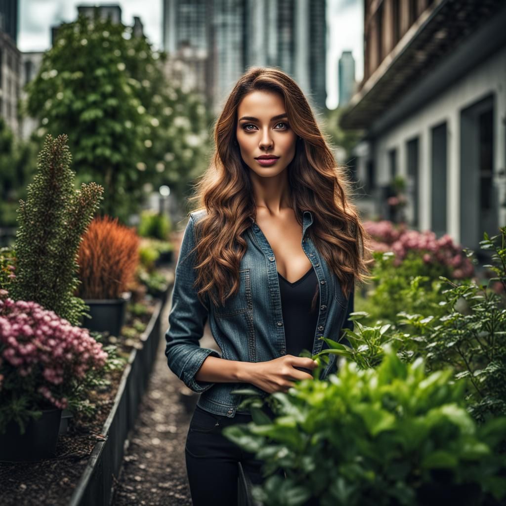 Beautiful urban garden