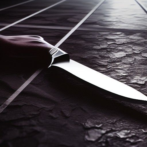 Cyberpunk Knife in Hyperrealistic 8K 3D Rendering