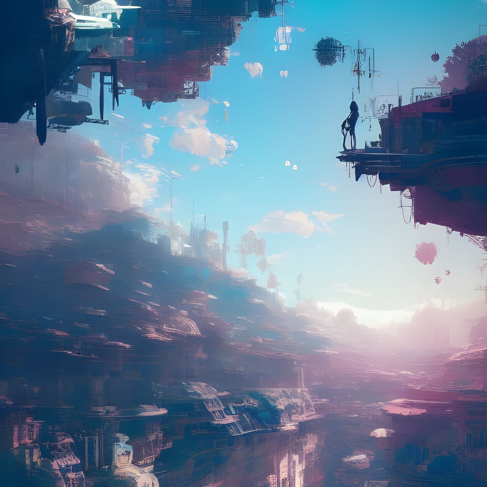 Epic Future Landscape: Digital Art Masterpiece