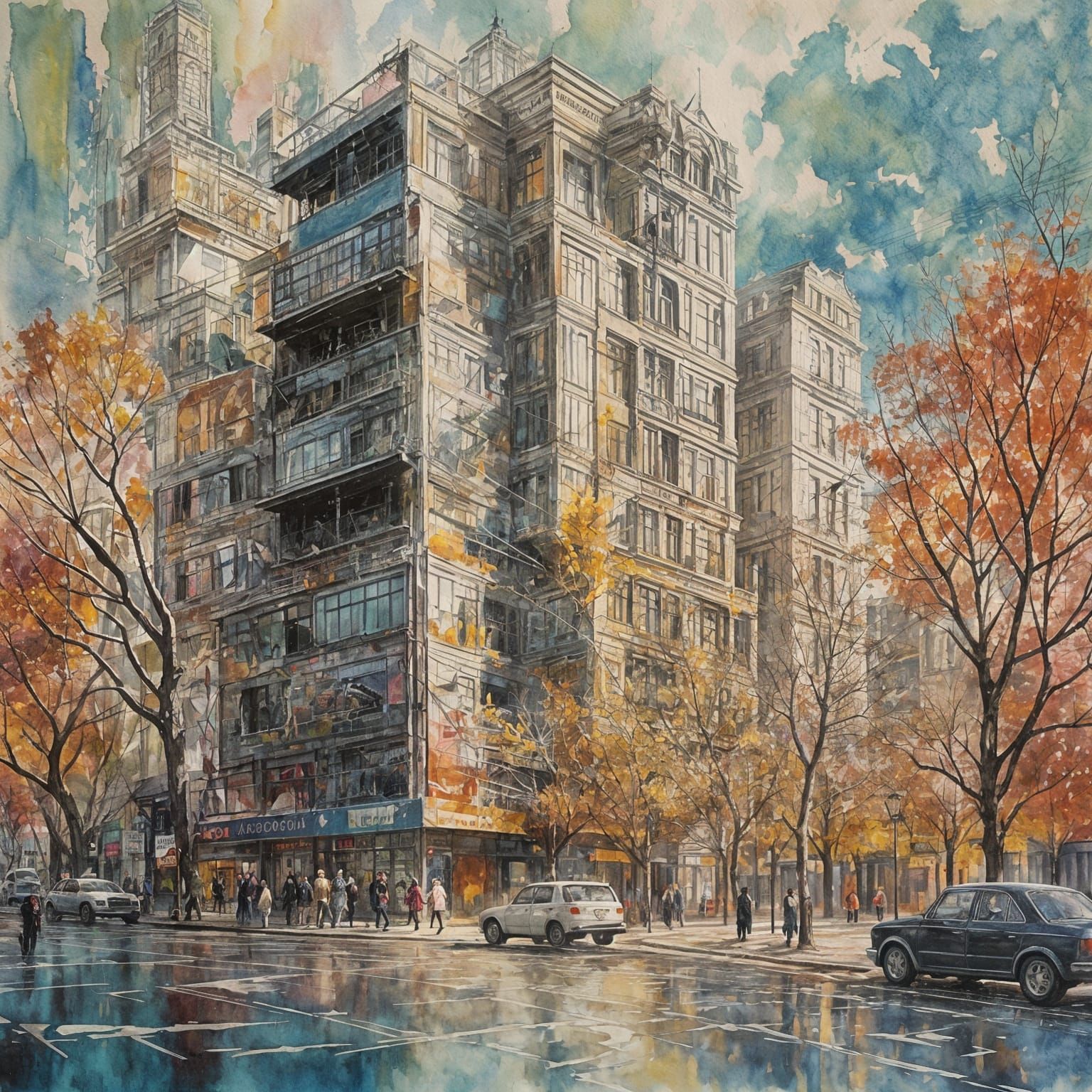 Epic Impressionist Masterpiece with Terminator T100