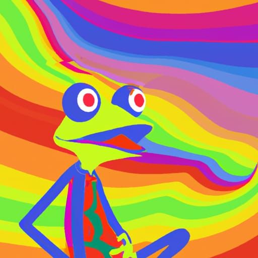 Kermit the Frog Tripping: A Psychedelic Vision