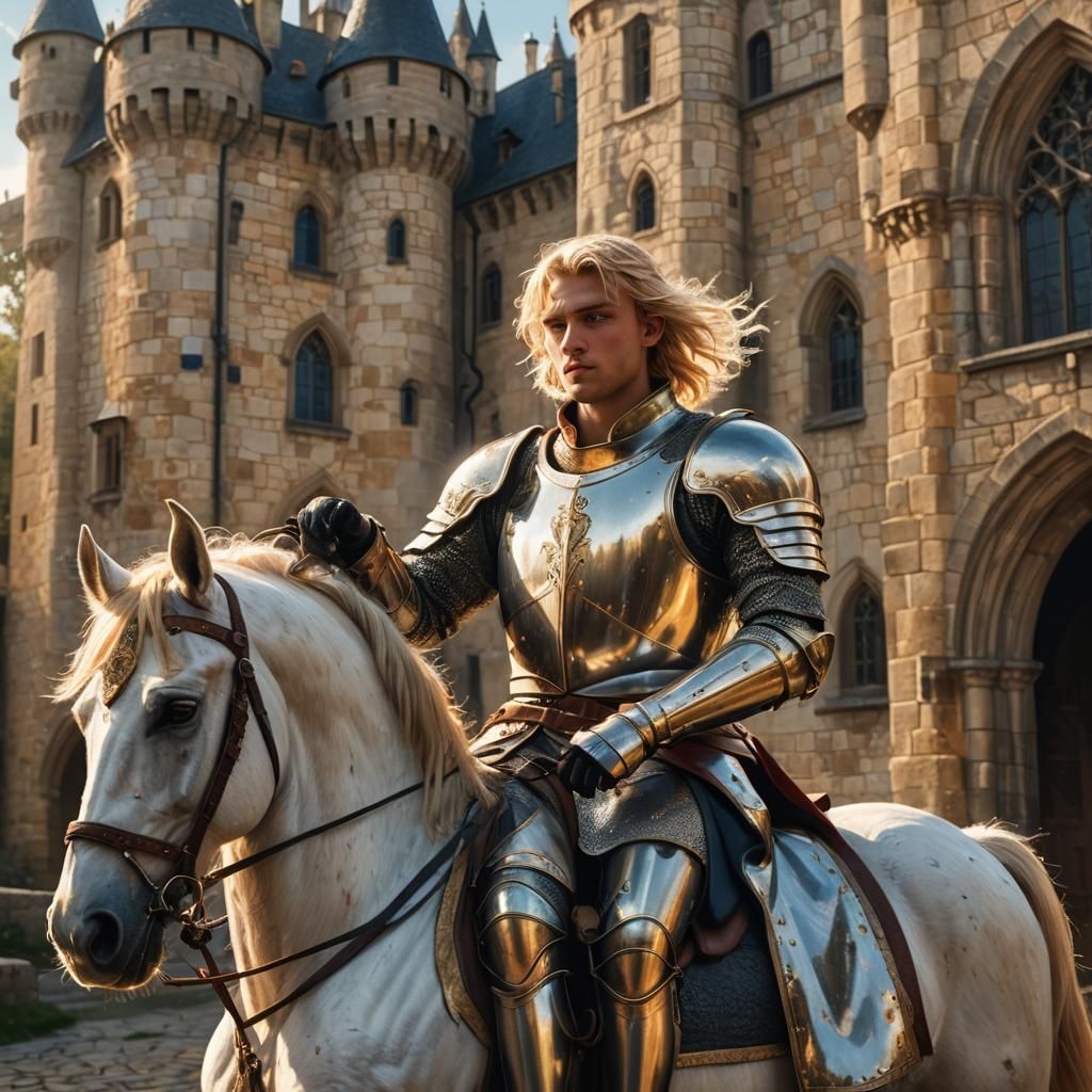 Knight in Shining Armor, Hyperrealistic Concept Art